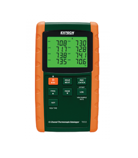 Extech TM 500: 12-Channel Datalogging Thermometer