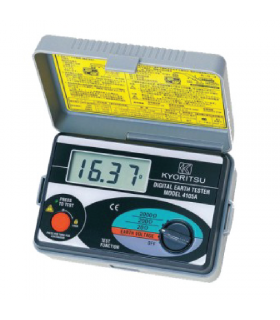 Kyoritsu 4105A Soft Case Ground Resistance Tester, Digital,2000Ω